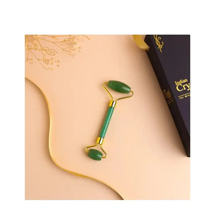 Wholesale Supply Light Weight Green Jade Face Roller for Facial Massage Available at Bulk Price from India
