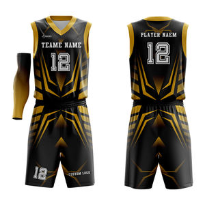 Ensemble de maillot de basket-ball personnalisé en sublimation, respirant, à séchage rapide, pour le basket-ball - Product Image 2