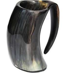 Tasse en corne de boeuf écologique de qualité supérieure polie à la main avec des motifs de grains d'animaux uniques Meilleur prix Décoration de fête à la maison - Product Image 2