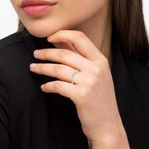 14K Yellow Gold <b>Diamond</b> Accented Contoured Wedding Band 0.25ct <b>Diamond</b> <b>Jewelry</b> - Product Image 1