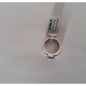 Shah Gems Women's Natural Amethyst <b>Ring</b> in 925 Sterling <b>Silver</b> Fashionable Bezel Setting Inlay <b>Ring</b> Accessories for Gifts - Product Image 6