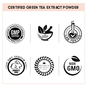 Polvo de extracto de té verde orgánico VedaOils | Polvo de extracto de té verde para hacer barro para acné, puntos negros y piel - Product Image 5