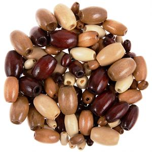 Perles et accessoires en bois, forme personnalisée et perles en bois colorées, façonnées et dimensionnées à la main, produit artisanal indien - Product Image 2