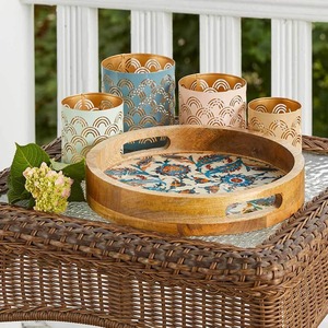 Bandeja de Servir Estampada en Madera de Mango - Product Image 6