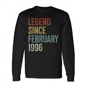 T-shirt promozionale per il 30° compleanno Legend, 30 anni, manica lunga, dal febbraio del 1996 - Product Image 2