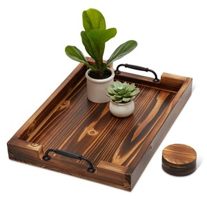 Wooden Serving <b>Tray</b> For <b>Large</b> Gatherings Catering Events Banquets Weddings Parties Homes Restaurants And Dining Functions - Product Image 6