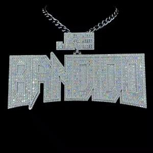 Pendentif Hip Hop de Luxe en Moissanite, Bijou Éclatant pour les Amateurs de Street Style, Idéal pour les Occasions Festives, Prix Usine Disponible - Product Image 1