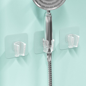 <span class=keywords><strong>Support</strong></span> de pomme de <span class=keywords><strong>douche</strong></span> auto-adhésif à main, fixation murale collante pour robinet de salle de bain, accessoire <span class=keywords><strong>sans</strong></span> perçage pour appartements - Product Image 2