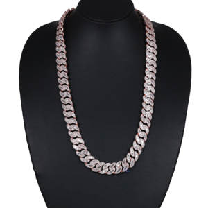 Présentant une chaîne très attrayante de conception récente fabriquée en argent sterling 925 ornée de diamants Moissanite envoûtants - Product Image 3