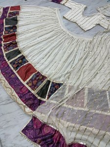 Nouvelle collection de tenues modernes et festives Lehenga Choli avec dupatta, tissu Georgette de qualité supérieure et doublure en coton pour les fêtes - Product Image 6