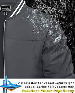 Chaqueta Bomber de Lana 100% Personalizada de Alta Calidad, Estilo Vintage, Ajustada, Ligera, Tipo Béisbol, Cortavientos - Product Image 2