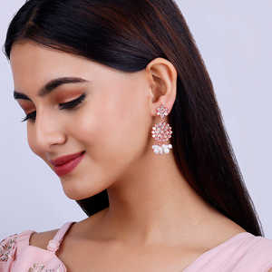 Boucles d'oreilles Ranjhana Chandbali Pearl - Product Image 3