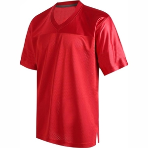 Vente en gros de maillot de rugby à manches courtes de haute qualité maillot de football américain en maille grande taille maillot de football américain - Product Image 6