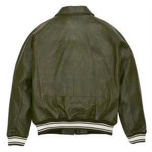 OEM/ODM veste homme High Street avec logo brodé en chenille personnalisée veste universitaire 100% coton polaire de haute qualité pour hommes - Product Image 5