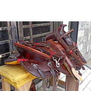 Nouvelle selle de cheval de haute qualité, premium, de style western, en cuir, pour l'endurance - Product Image 3