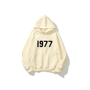 450 Gsm French Terry Heavy Weight Drop Shoulder Diseño bordado Sudadera con capucha Streetwear Heavy Cotton Sudadera con capucha de gran tamaño - Product Image 3