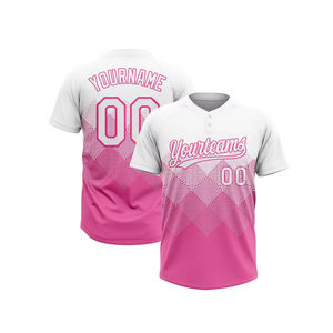 Maillot de baseball vierge personnalisé pour jeunes maillot de sublimation USA Softball maillot boutonné en maille - Product Image 6