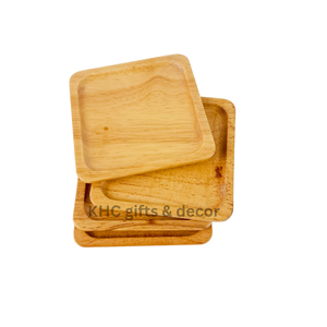 Respetuoso con el medio ambiente, venta al por mayor, fábrica personalizada OEM, corcho de acacia, posavasos de bambú, posavasos de madera natural, posavasos de haya para taza de café - Product Image 2