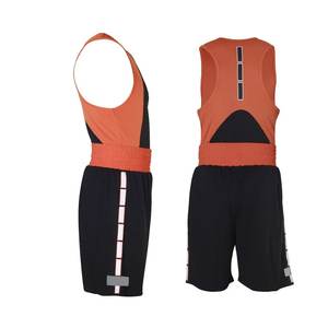 Short de boxe sur mesure, dernière conception, gilet de haute qualité, ensemble short et gilet de boxe unisexe pour enfants avec logo personnalisé OEM - Product Image 2