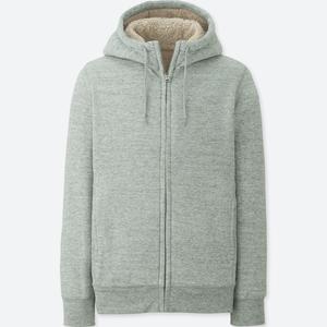 Haute qualité unisexe fermeture éclair sweats à capuche 100% coton anti-boulochage Plaid Design uni teint hiver Street Style pour hommes - Product Image 5