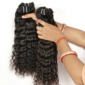 Cuticle Aligned Natural Wholesale Bundles Raw Hair <b>Curly</b> Virgin Black Women Indian Temple Single Donor Human Hair <b>Extensions</b> - Product Image 2
