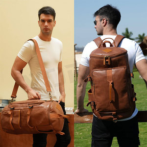 Outdoor Factory Wholesale Handmade <b>Luggage</b> Leather Duffle Bag for Men Travel Duffle Bags for Outing - Product Image 3