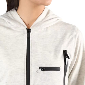 Ensemble de survêtement de sport pour femmes en maille côtelée d'hiver avec ceinture en dentelle brodée personnalisée en gros, impression par transfert thermique, 100% élasthanne - Product Image 5