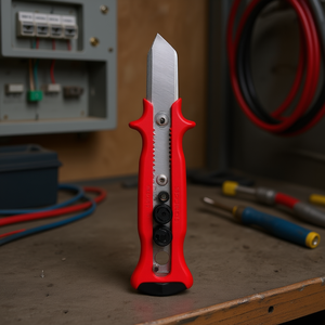 Couteau à câble Gedore VDE avec lame à crochet pour couper et tailler - Product Image 3