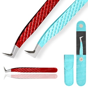 Pince à épiler droite Pro en acier inoxydable de marque privée avec pointes acérées Cils épais et minces couches de pinces à épiler - Product Image 1