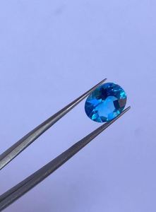 Topacio Azul Natural de la Mejor Calidad, Gema Suelta de 5.15 Quilates, 10x12mm, Corte Personalizado para Joyería - Product Image 6