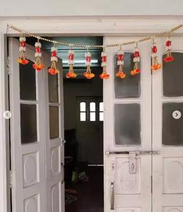 ที่แขวนประตูด้านหน้าสำหรับตกแต่งบ้านดอกไม้งานแต่งงานและวัดแบบอินเดียใช้ซ้ำได้สำหรับตกแต่งบ้านด้วยดอกไม้ - Product Image 4