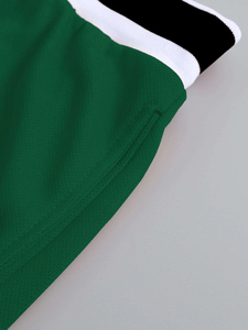 Shorts de basketball et de plage respirants pour hommes en polyester/coton avec cordon de serrage, personnalisables, vente en gros - Product Image 3