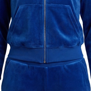 Survêtement pour femmes en velours de sport personnalisé à la mode, marque privée, survêtement personnalisé pour femmes avec service de logo pour les tenues de filles - Product Image 5
