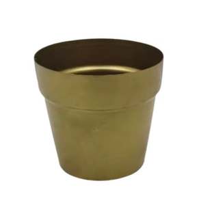 Pot et jardinière pour la décoration du jardin, pots faits à la main, article très vendu, jardinière ronde en fer, couleur nickel argenté, taille standard, fleur - Product Image 2