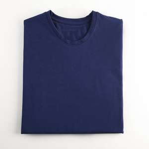 OEM/Vente en gros T-shirt à manches longues en coton épais T-shirt à col rond pour hommes de couleur unie personnalisée - Product Image 4