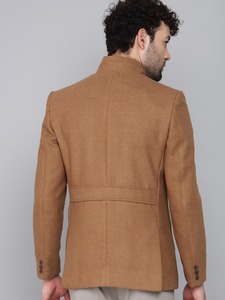 Manteau en laine mélangée beige de qualité supérieure, chaud pour l'hiver, avec un design classique, pour les marques de vente en gros et de détail - Product Image 3