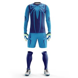 100% poliéster personalizado sublimación portero uniforme Kit OEM equipo de fútbol desgaste con estilo de corte automatizado - Product Image 1