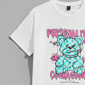 Usine personnalisé imprimé Logo Wash 2 pièces graphique hommes imprimé rentable T-shirt ensemble short - Product Image 6