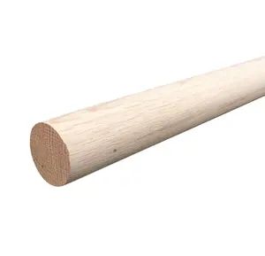 Wood Poles 120cm Length Lacquered Round Wooden Poles Low Price