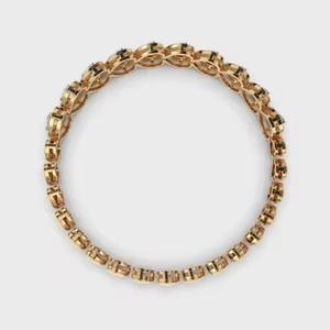 Pulsera de tenis con diamantes de oro minimalista, pulsera de moissanita, regalo de aniversario romántico para esposa - Product Image 3