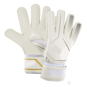Gants de gardien de but minimalistes blancs et dorés, disponibles en plusieurs couleurs également |   Achetez maintenant notre édition limitée de gants - Product Image 1