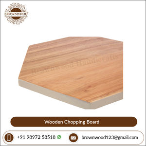 Tabla de cortar de madera de mango hecha a mano de calidad Premium Hexagonal, tabla de servir charcutería para uso doméstico, tabla de cortar hecha a mano - Product Image 3