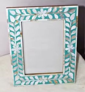 Modern Luxury <b>Resin</b> Inlay Photo Frame Hand Carved White Strips Table Decor Wall <b>Vase</b> with Hanging Function - Product Image 2
