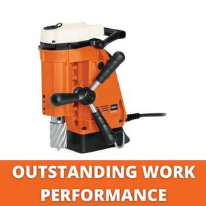 Taladro de Base Magnética de 1100W con Motor Fijo para Espacios Confinados, Cortador HSS de 1-5/8 Pulgadas con Máximo de 2 Pulgadas Capacidad de Corte de Diámetro - Product Image 5