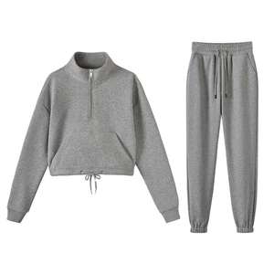 Vêtements d'entraînement pour femmes Ville Sports, design et logo personnalisés, hauts longs respirants, ensembles de survêtement, ensembles de jogging - Product Image 1