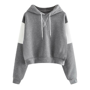 2023 Sudadera con capucha de manga larga de algodón 100% para mujer de diseño personalizado de gran tamaño con patrón estampado talla XS para la temporada de otoño - Product Image 1