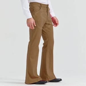 Latest Design Custom <b>Men</b> <b>Flare</b> Pants 100% Cotton Lightweight Casual Mid Waist Comfortable OEM Service - Product Image 2