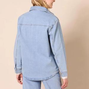 Veste en jean pour femmes anti-rides facile à laver avec un matériau durable Qualité supérieure Veste en jean pour femmes très vendue pour femmes - Product Image 2