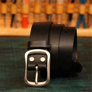 Nouvelle ceinture décontractée en cuir pour hommes à la mode pour jeans dans toutes les tailles personnalisées avec boucle en laiton solide antirouille à bas prix 2019 - Product Image 5