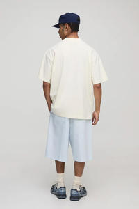 เสื้อยืดลายสตรีทโอเวอร์ไซส์2025ผู้ชายพิมพ์ลายดิจิทัลเสื้อยืด200ผ้าฝ้าย100% 240GSM คุณภาพการตัดเย็บระดับพรีเมียมตามสั่ง - Product Image 2